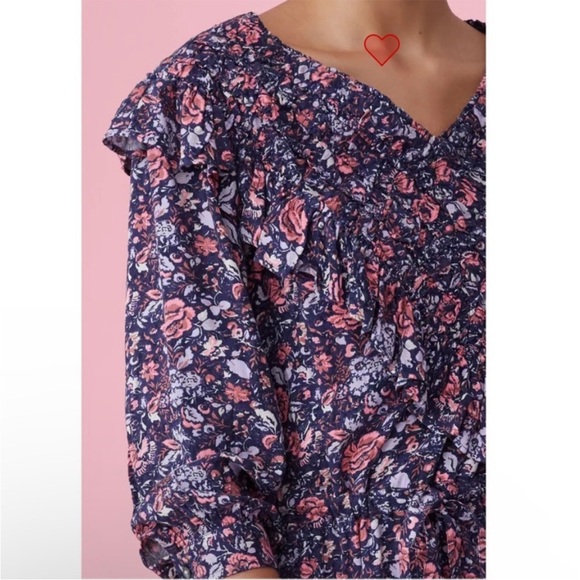 La Vie Rebecca Taylor Toile Floral Ruffle Dress - Picture 4 of 9